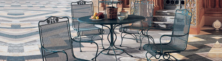 Briarwood By Woodard Outdoor Furniture Ct New England Patio - Sunbeam Wrought Iron Patio Table